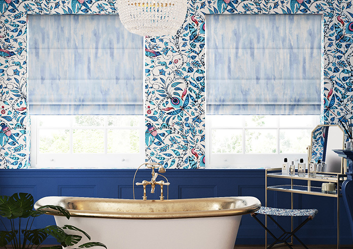 Waterfall, Azure - Roman Blind - Image 3